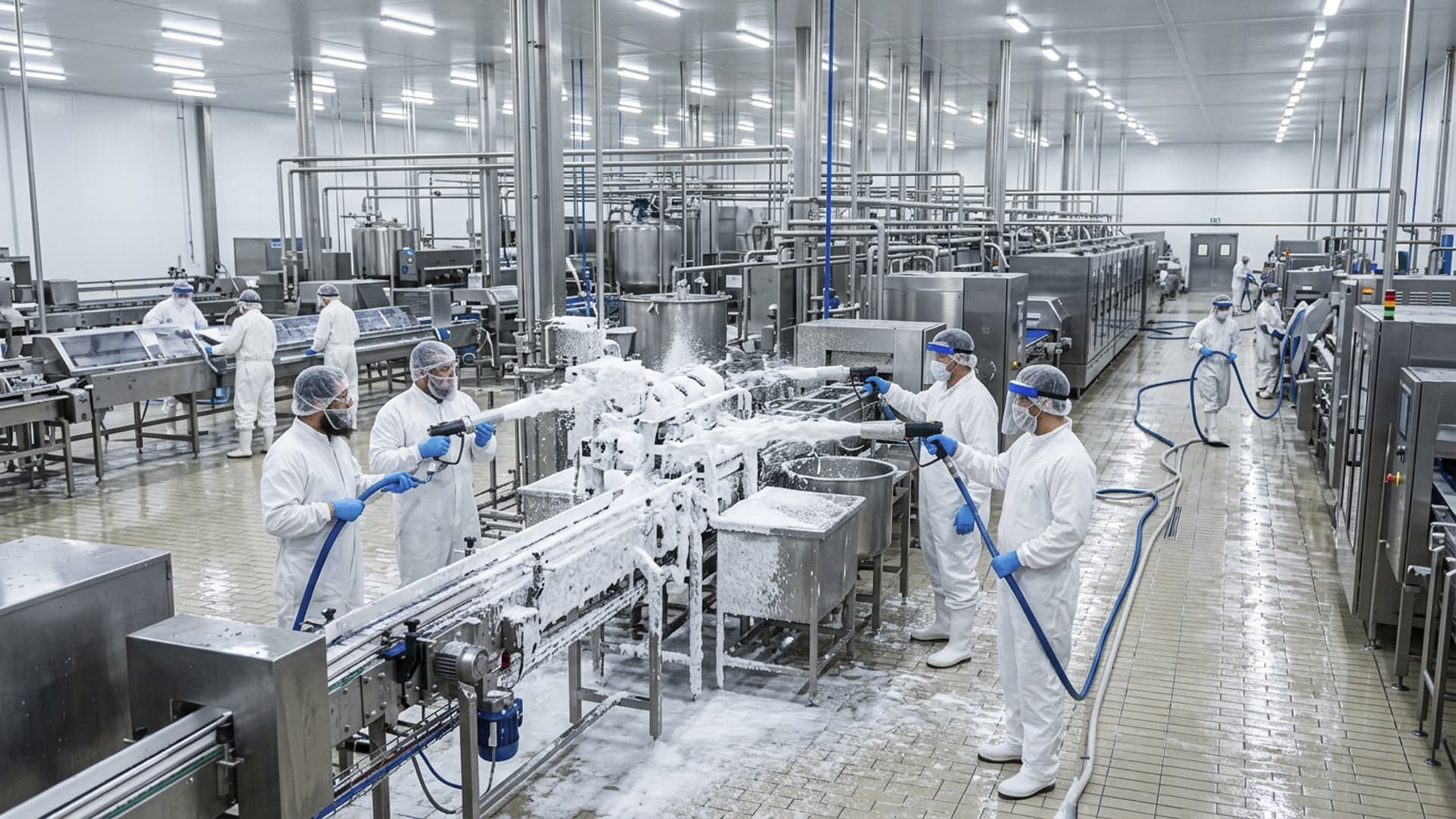 Procesos de limpieza y sanitización en industria alimentaria