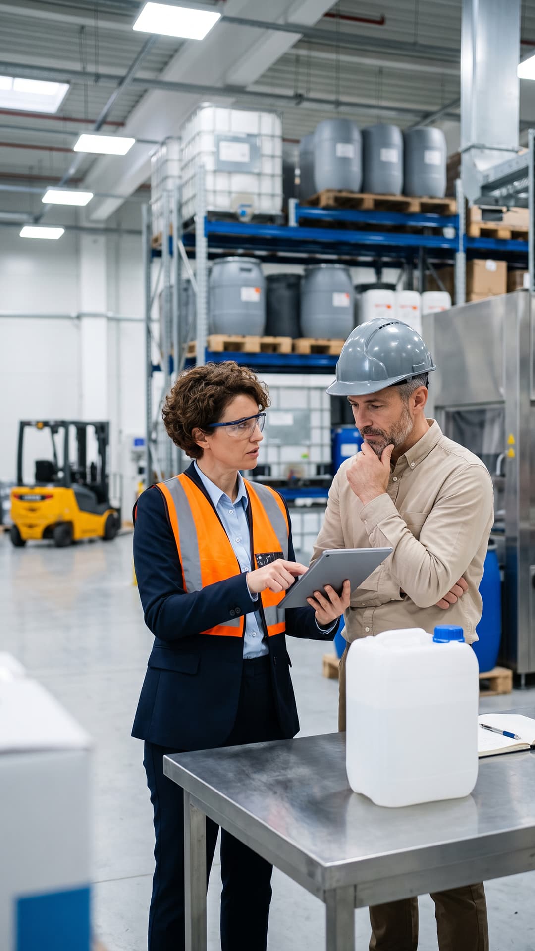 Equipo de Grupo Taria asesorando a empresas en la compra de productos de higiene industrial.
