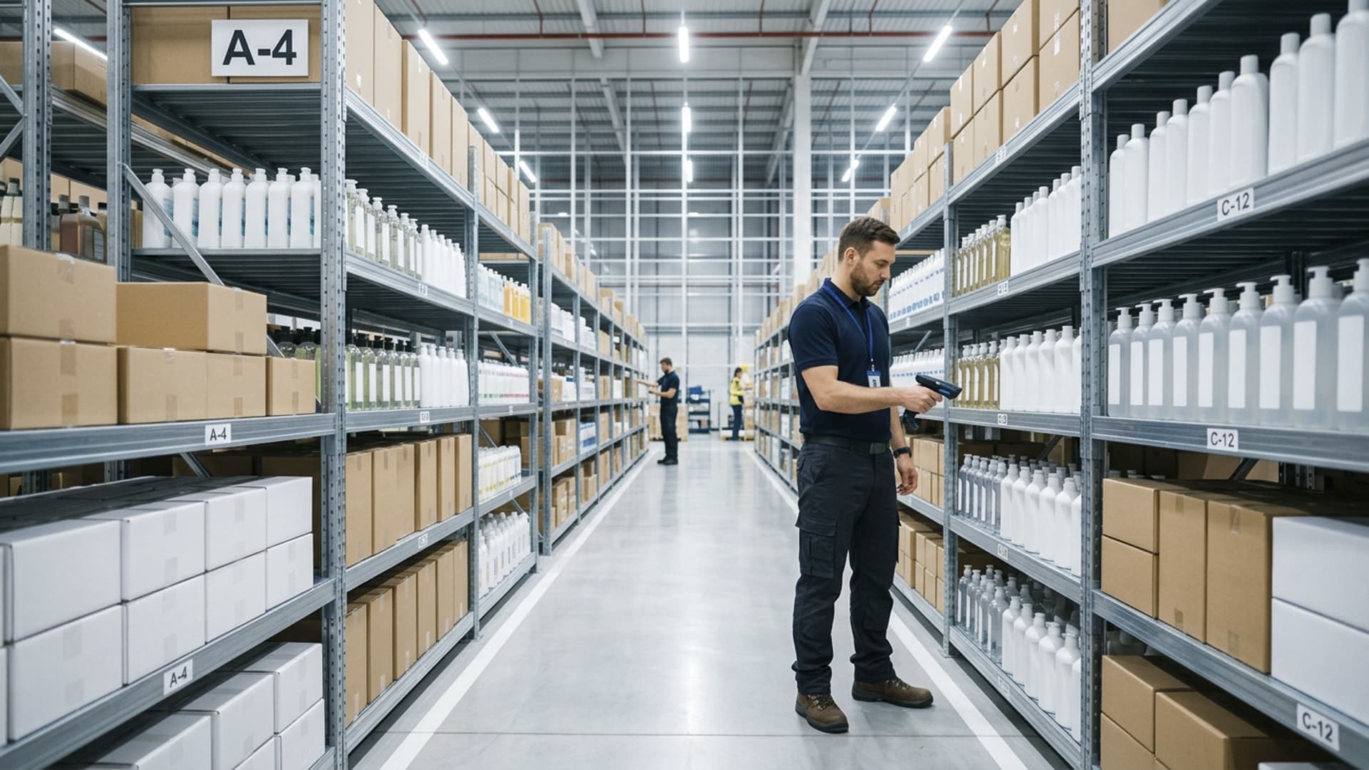 Abastecimiento ordenado de productos de higiene industrial