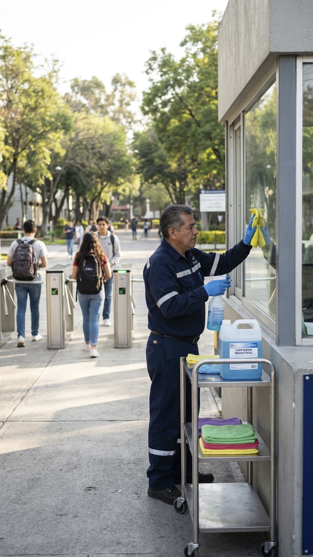 Mantenimiento de pisos en escuelas y condominios