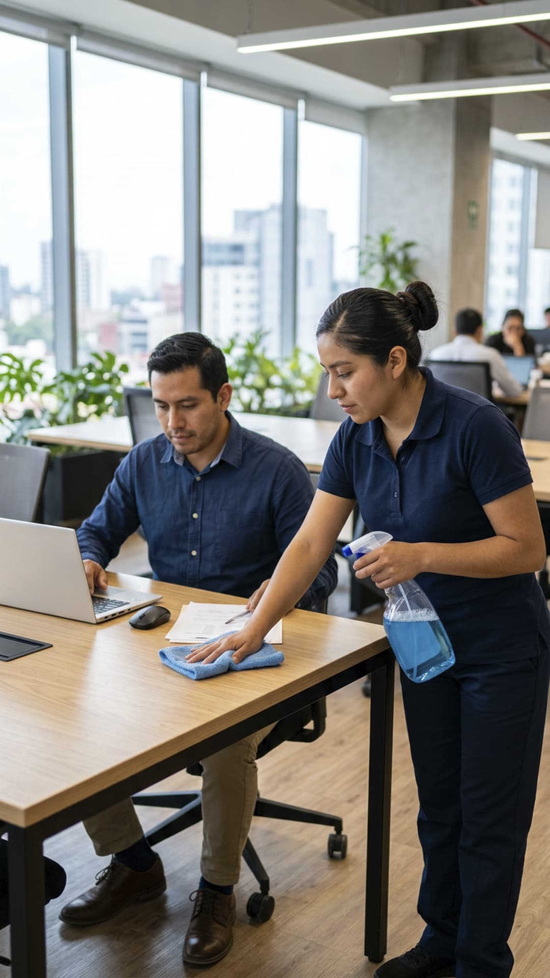 Casos de uso de productos de limpieza para corporativos y oficinas.