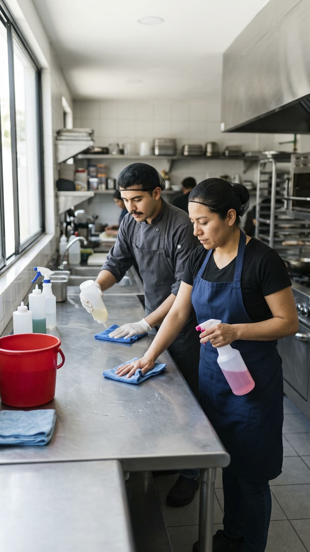 Casos de uso de productos de limpieza para restaurantes y cocinas.